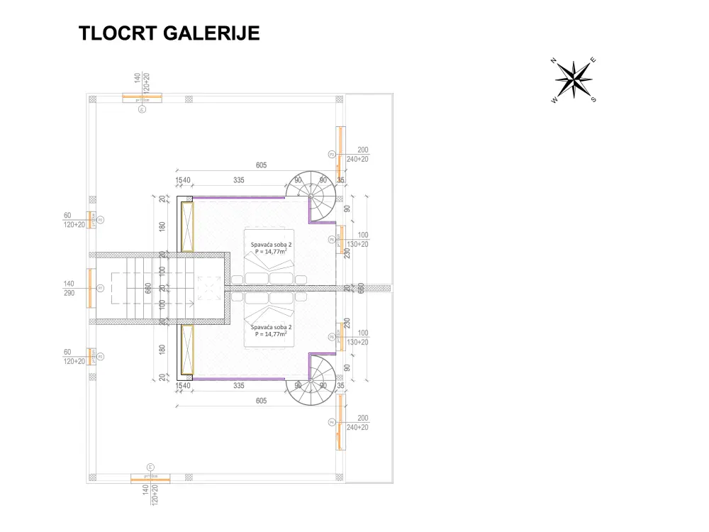 Stambeni objekt – Galerija prvog kata
